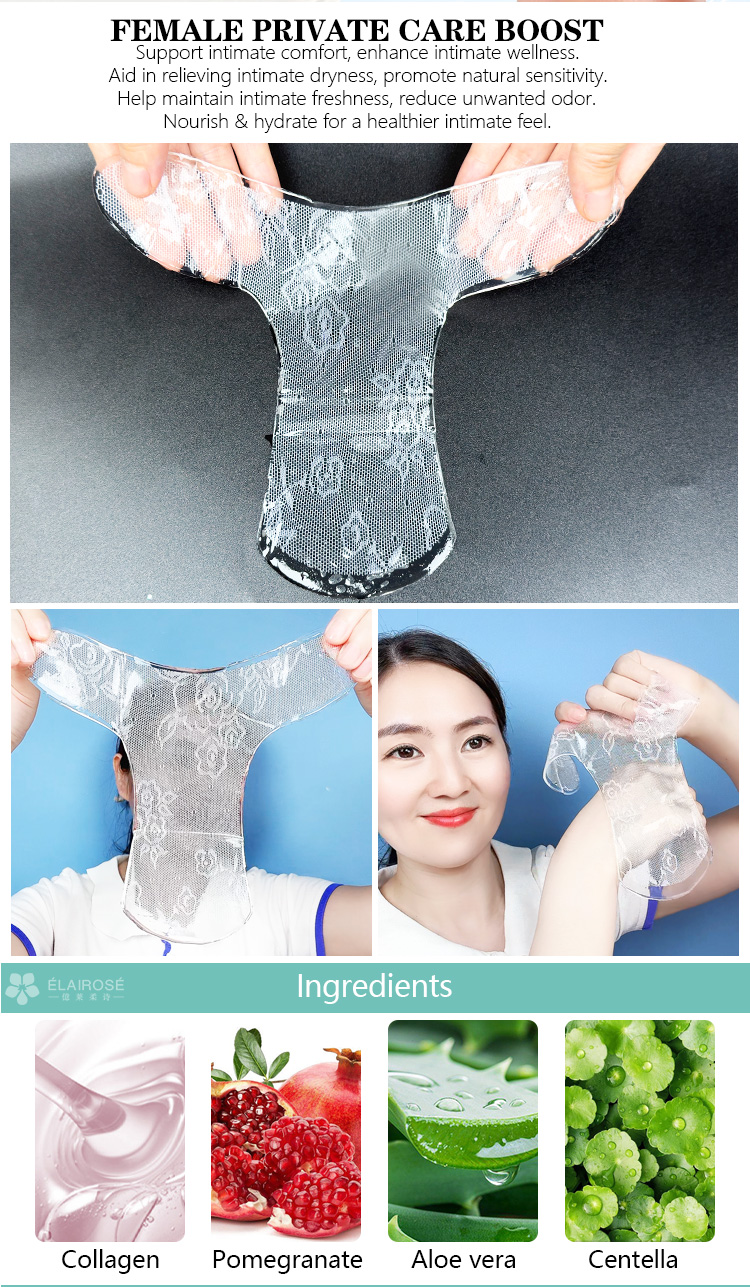 Female T-Shape Spa T Gel Mask for Bikini Area Body Vaginal Brightening Hydration Care Herbal Extracts Beauty Personal Care OEM