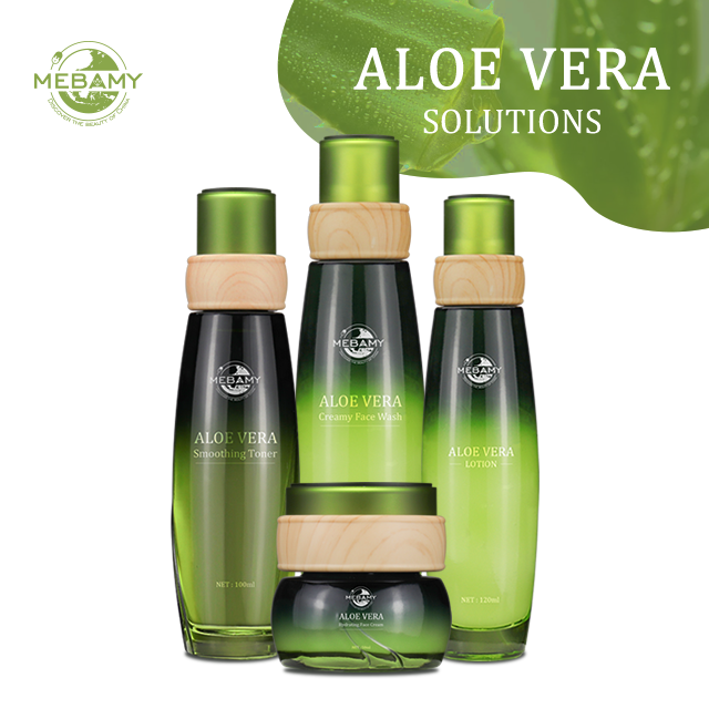 Wholesale Natural Skin Care Kit Aloe Vera Extract Gel Face Care Whitening Moisturizing Acne Removal Aloe Vera Skin Care Set
