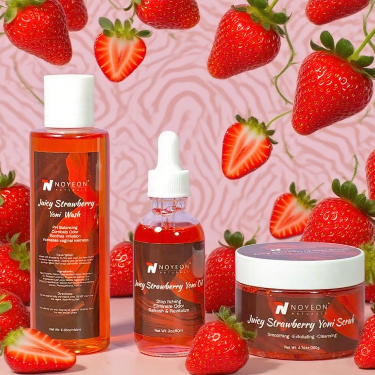 Female Privacy Care Strawberry Kit Perfume for Vaginal Yoni Oil Safe Soothes Razor Bumps Heals