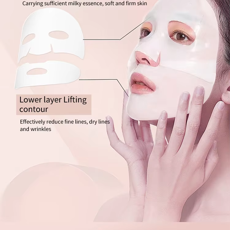 Organic Bio-Collagen Face Hydrogel Sheet Mask Real Deep Hydrating Overnight Pore Minimizing Infused Vitamin C Niacinamide