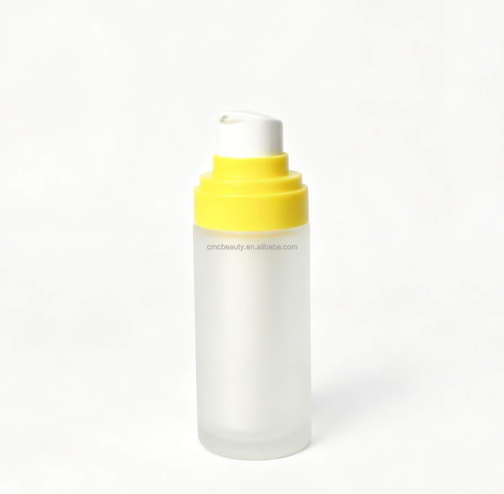 CMC- Beauty Eco Friendly Sustainable Skincare Packaging Double Wall Refillable Glass Airless Lotion Serum Pump Bottle Set
