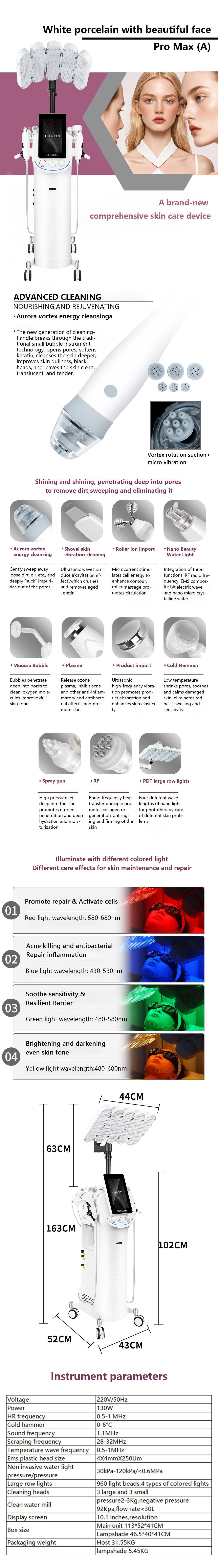 For SPA Best Price Professional White Fairy Skin Cleansing Device Deeply Cleanses Skin Firms And Lifts Treats Acne Anti-aging