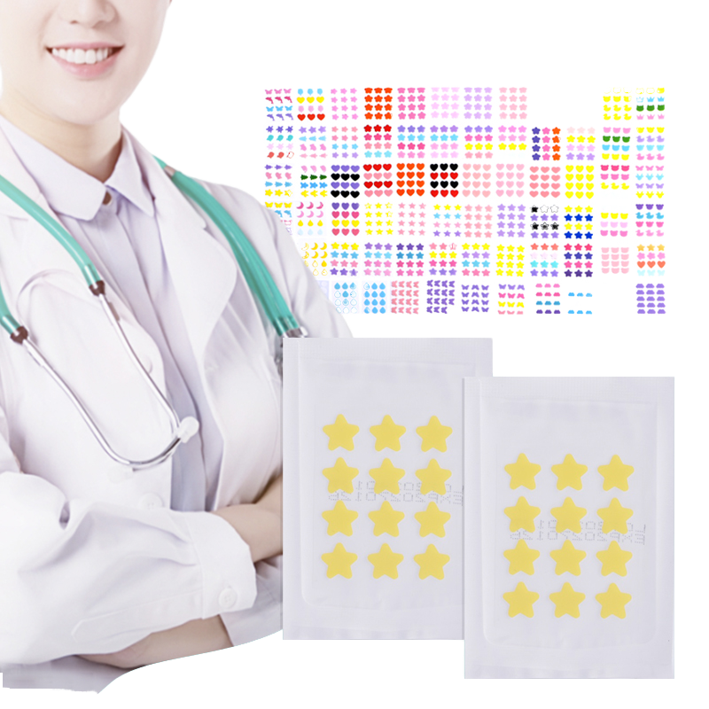 OEM Hydrocolloid Pimple Patches Custom Printed Acne Stickers Dermatologist-Tested Skin Care Solution for Acne Treatment
