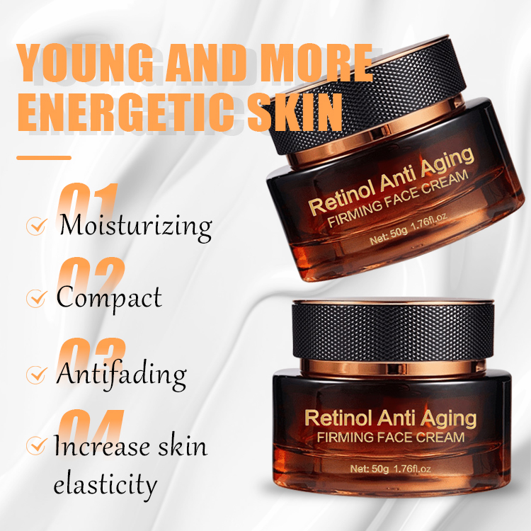 Private Label Anti-Aging Face Cream Natural Skincare Moisturizer with Vitamin a and Retinol Firming Collagen-Based Ingredients