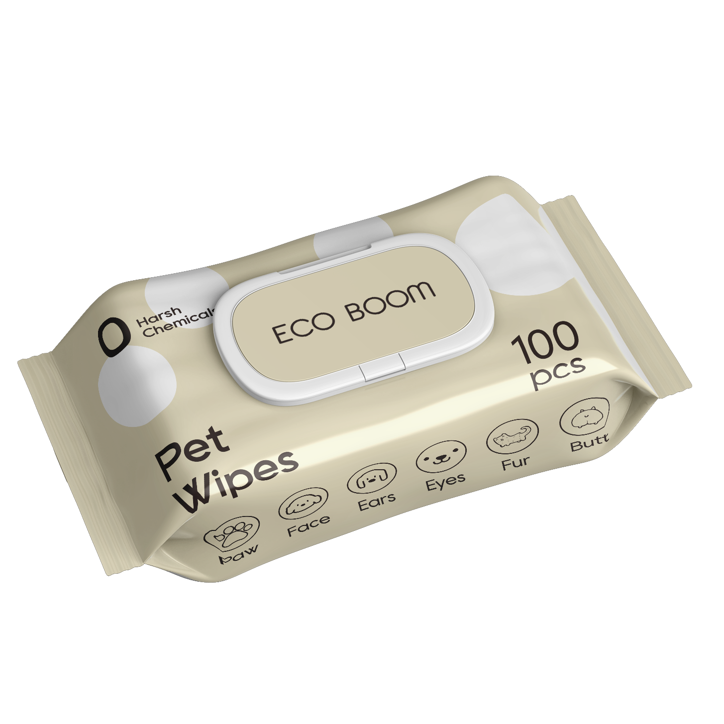 ECO BOOM 60 Pcs Unscented Skin Care Maker Manufacturer Pet Eye Wipes