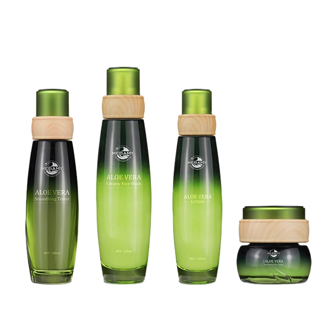 Wholesale Natural Skin Care Kit Aloe Vera Extract Gel Face Care Whitening Moisturizing Acne Removal Aloe Vera Skin Care Set