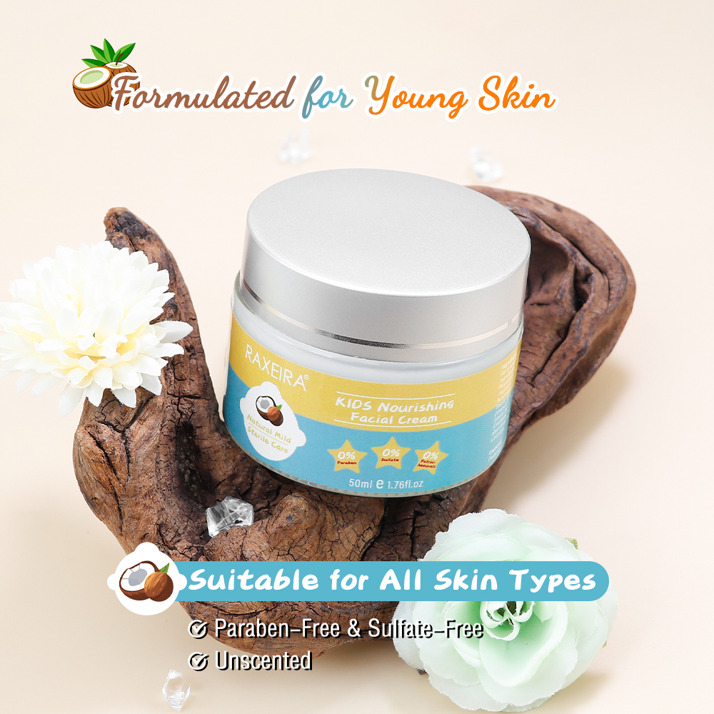 Wholesale Private Label Kids Face Cream Natural Moisturizing Nourishing Cream 50g Fragrance-free Baby Skin Care Products