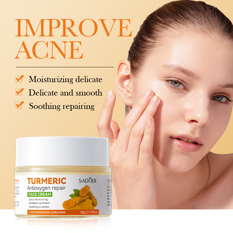 OEM SADOER Korean Skin Care Products Turmeric Hydrating Vitamin C Functional Face Care Material Facial Masks Skin Care Set