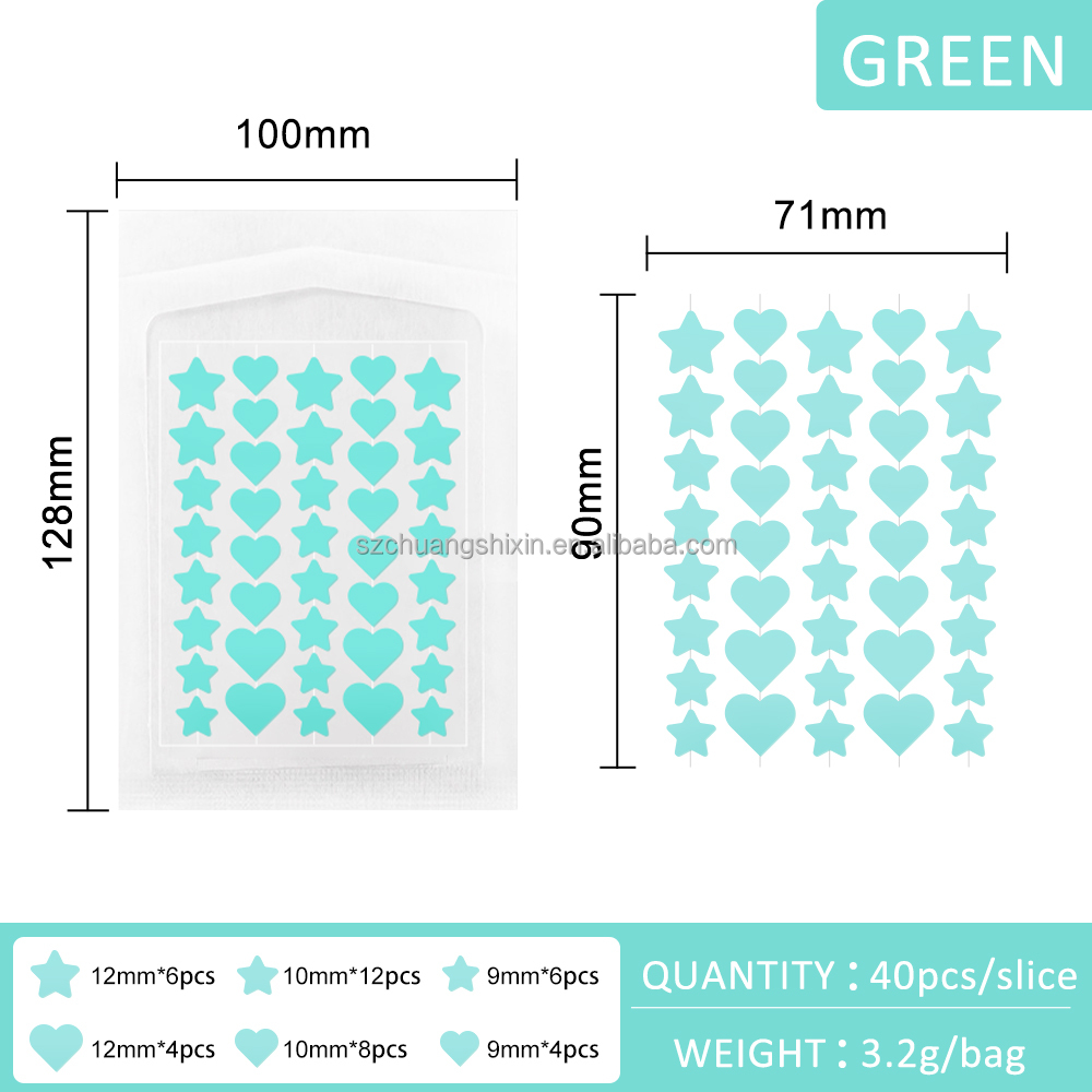 OEM Hydrocolloid Pimple Patches Custom Printed Acne Stickers Dermatologist-Tested Skin Care Solution for Acne Treatment