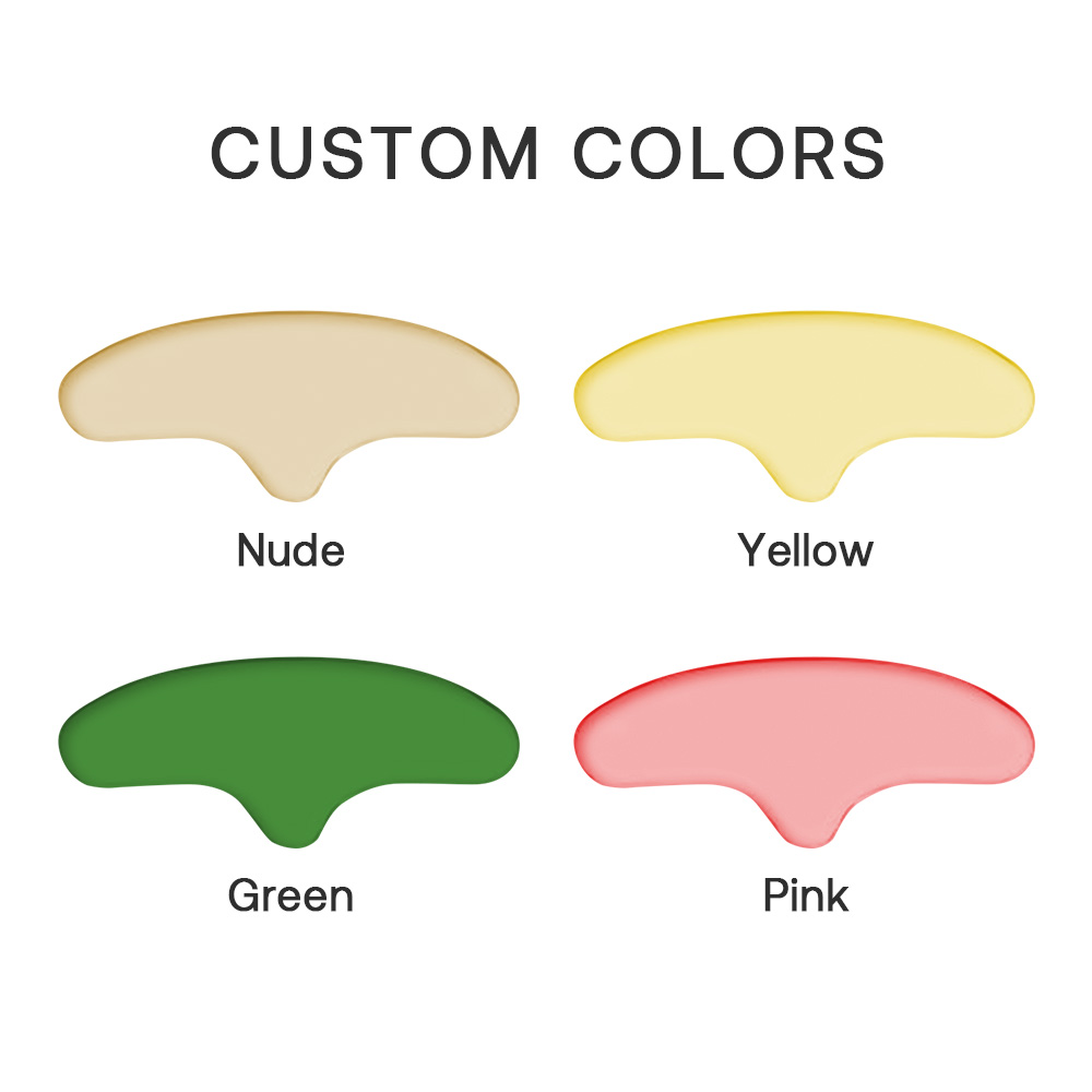 OEM 11 Pcs Silicone Anti Wrinkle Pad Reusable Eye Forehead Neck Chest Pads Sticker Silicone Facial Wrinkle Patches