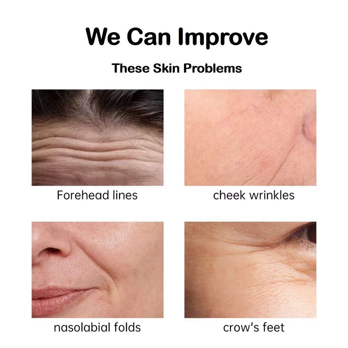 Anti-Aging Moisturizing Brightening Hydrating Face Care with Vitamin C &amp; Hyaluronic Acid Skin Care Set