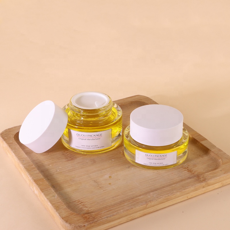 Customized Luxury Cosmetic Packaging Set 30G 50G Cream Jars 30ml 50ml 100ml 120ml High-Quality Essence Glass Dropper Bottles
