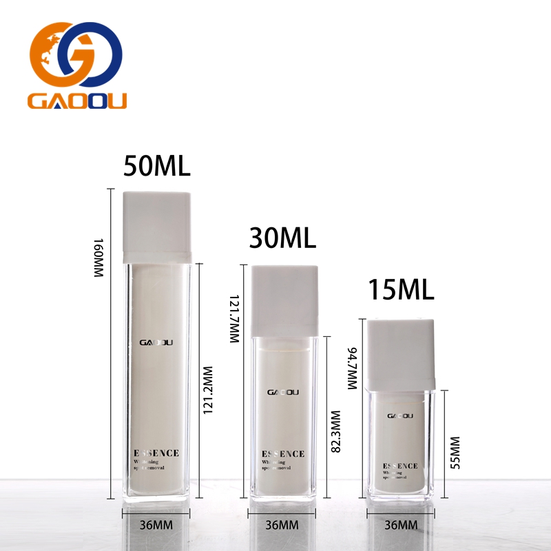 Luxury Factory Price Sustainable Skin Care Line Packaging Airless Cosmetic Cream Airless Jar Lotion Pump Bottle Set