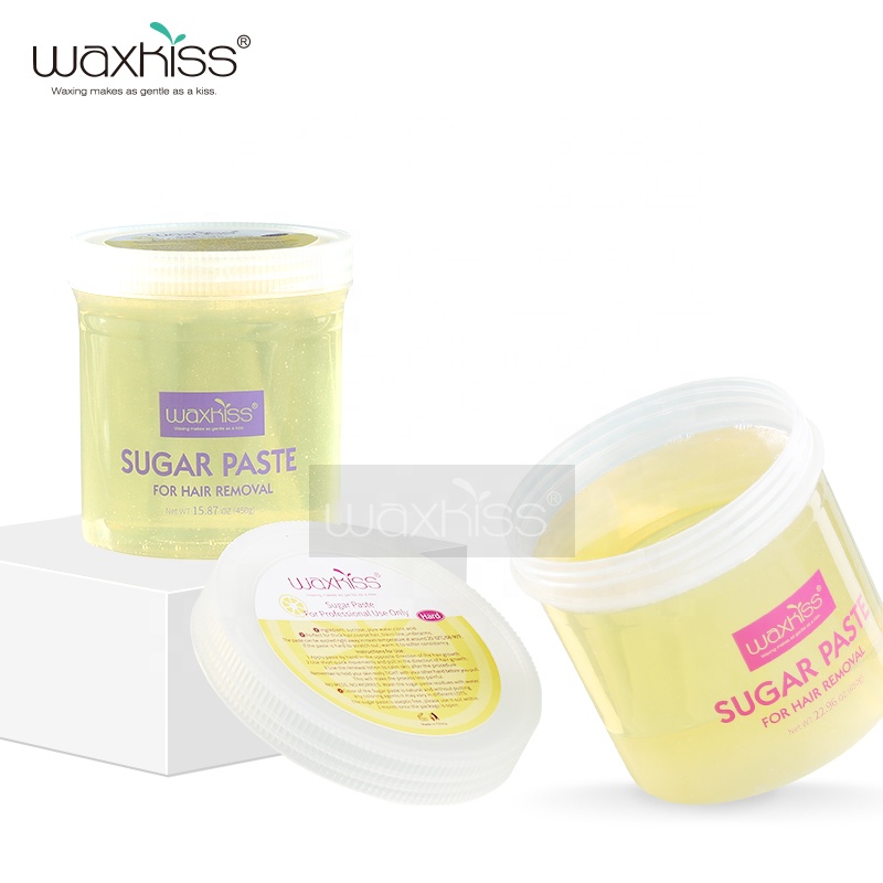Wholesale Depilation Sugar Paste Natural Hot Selling 300g Waxkiss Hair Removal OEM/ODM Body Sugaring Waxing For Body Feet Using