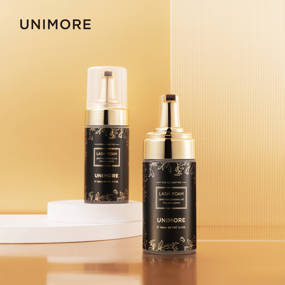 Unimore OEM Custom Vegan Wholesale Mink Clean Private Label Eyelash Cleaning Lash Soap Foaming Wash Foam Cleanser Shampoo