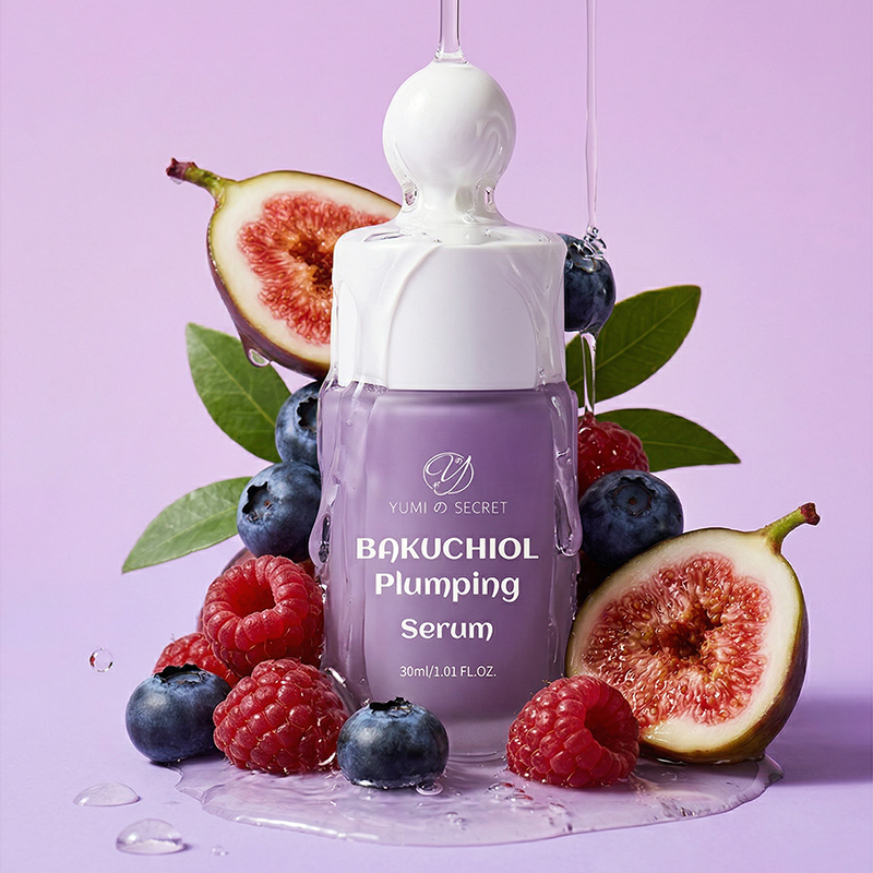Gentle Bakuchiol Facial Serum 4% Niacinamide Natural Skin Care Solution Alternative to Retinol Moisturizing for Glowing Skin
