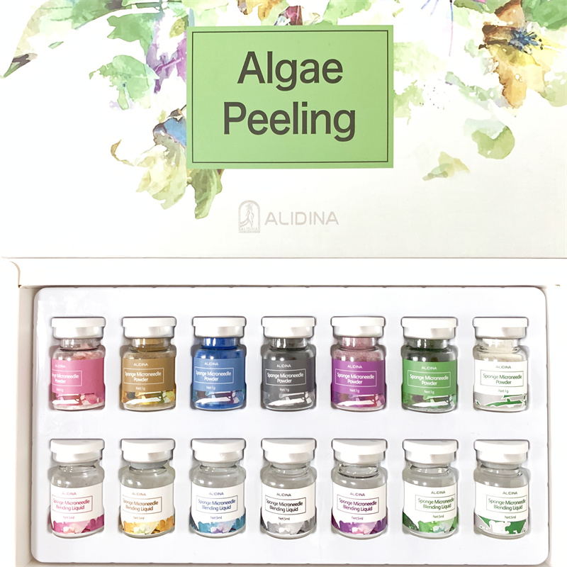 k OEM/ODM Algae Peeling Powder Acne Treatment Sponge Spicule Bio-Microneedling Kit Collagen Regeneration Spongilla Micro-needle