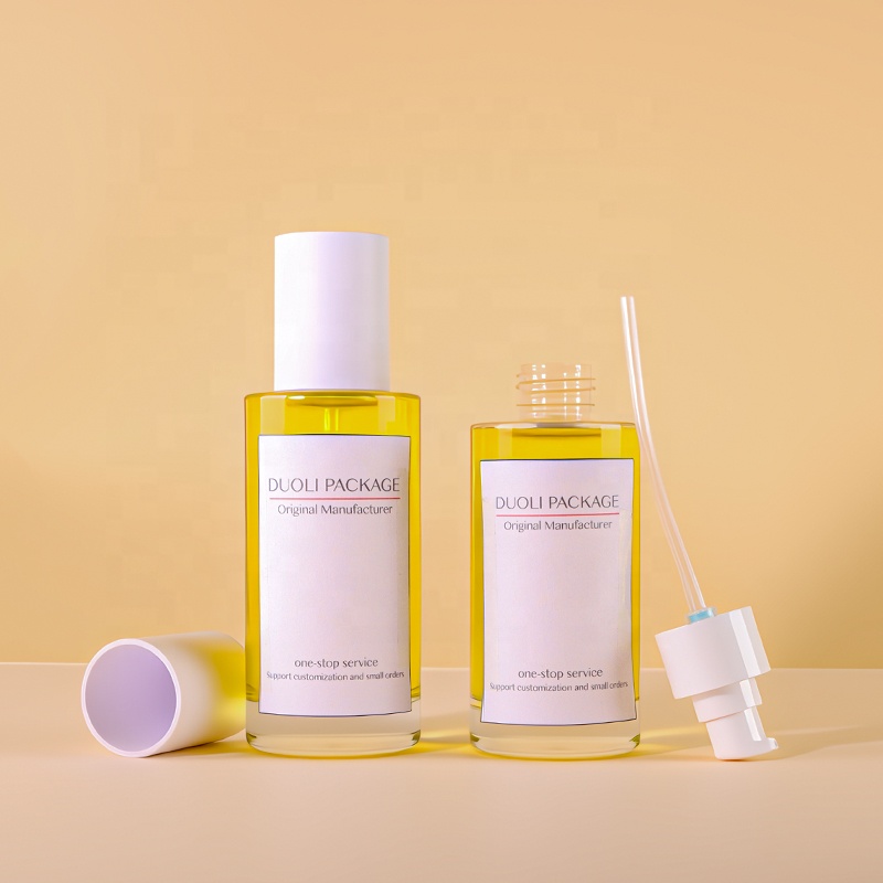 Customized Luxury Cosmetic Packaging Set 30G 50G Cream Jars 30ml 50ml 100ml 120ml High-Quality Essence Glass Dropper Bottles