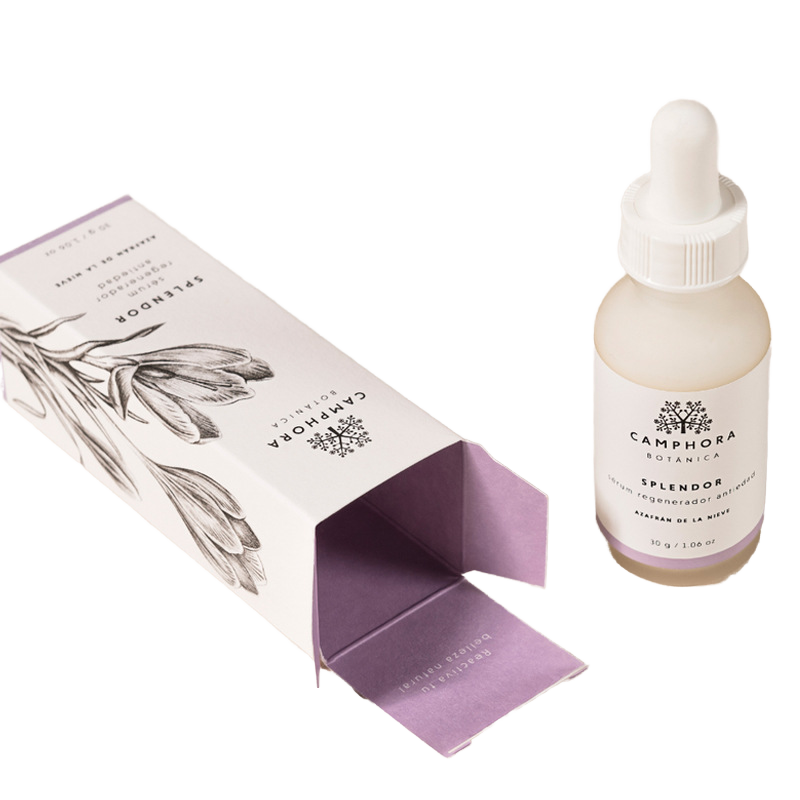 Wholesale Eco Friendly Recyclable Customised Private Label 30ml Beauty Cosmetic Skin Care Serum Empty Coated Paper Four-Color