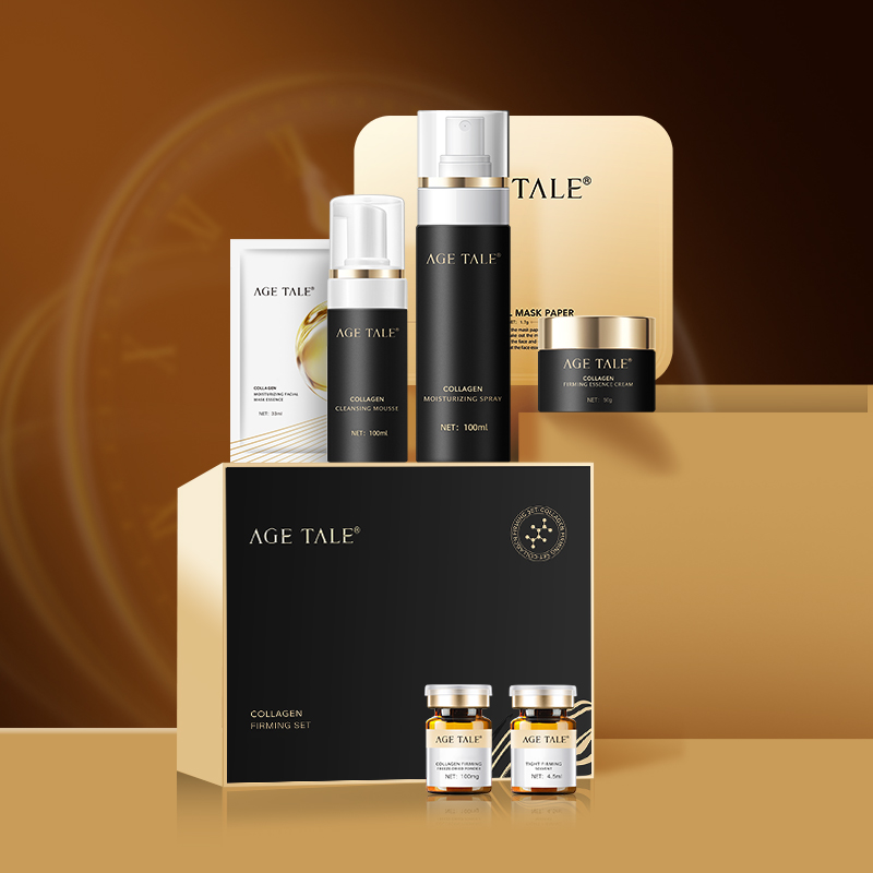 Cosmetics Wholesale Private Label Collagen Luxury Skincare Kit Manufacturer Glow Anti-aging Moisturizing Skin Care Set for Face