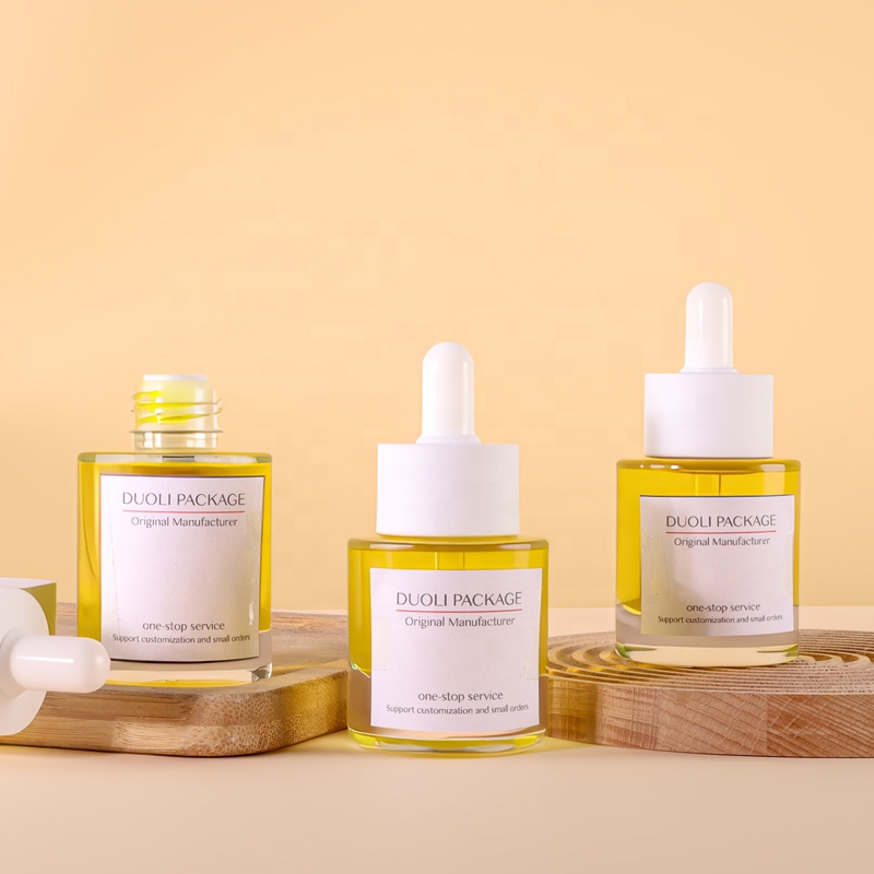 Customized Luxury Cosmetic Packaging Set 30G 50G Cream Jars 30ml 50ml 100ml 120ml High-Quality Essence Glass Dropper Bottles
