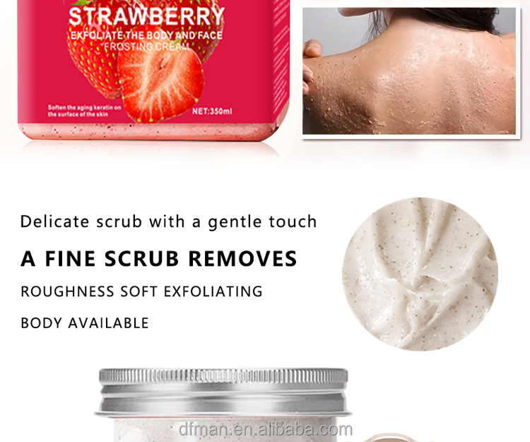 Customizable Aloe Vera & Strawberry Body Facial Scrub