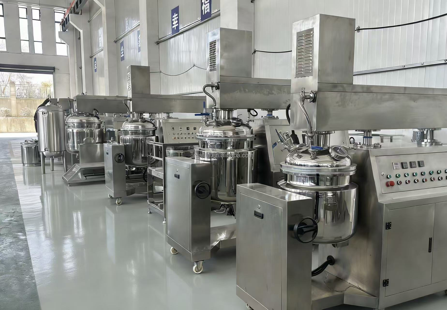 Beauty Facial Cream Vacuum Emulsifying Machine, Paste Mixing Machine, Whitening Cream Manufacturing Machine