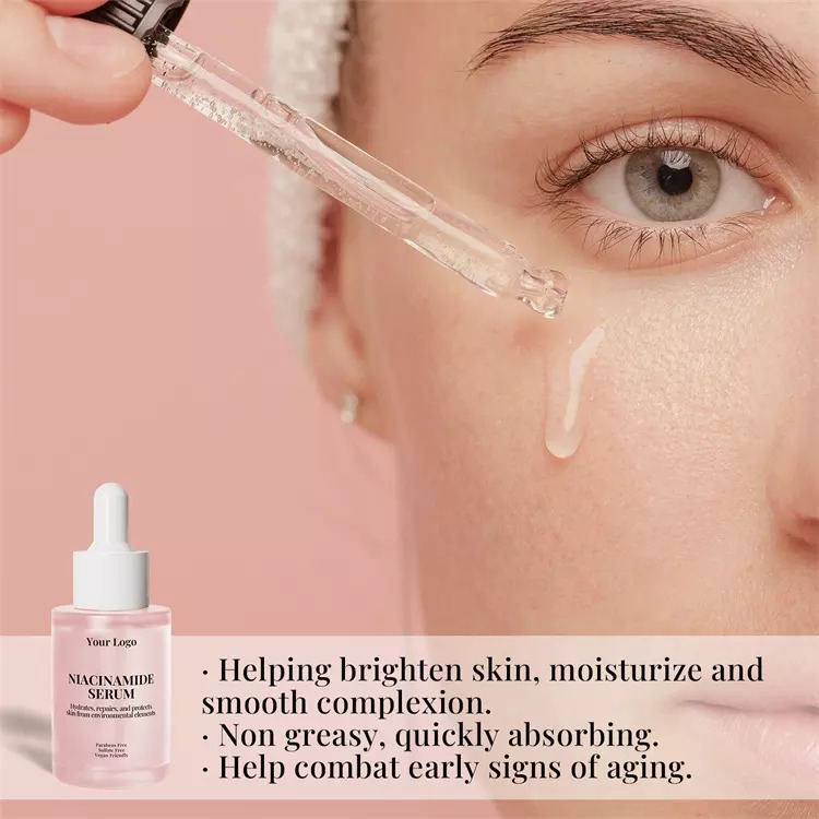 OEM Private Label Hyaluronic Acid Facial Skin Care Face Serum Whitening Natural Organic Vitamin C Serum
