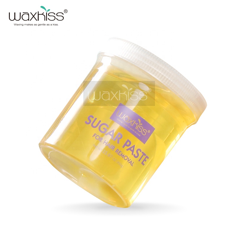 Wholesale Depilation Sugar Paste Natural Hot Selling 300g Waxkiss Hair Removal OEM/ODM Body Sugaring Waxing For Body Feet Using