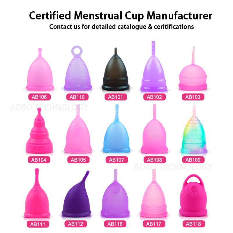 Wholesale Customizable Period Cup Set Reusable Medical Silicone Menstrual Cups