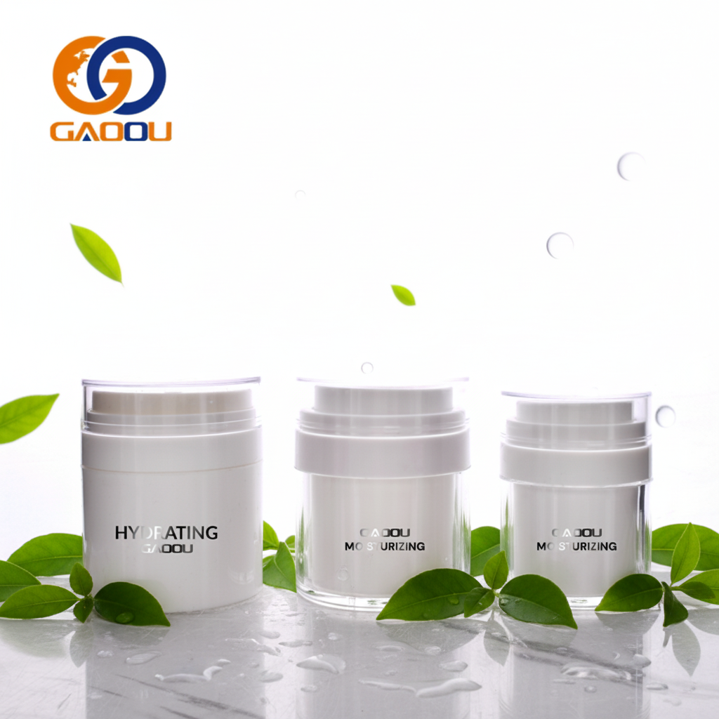 Luxury Factory Price Sustainable Skin Care Line Packaging Airless Cosmetic Cream Airless Jar Lotion Pump Bottle Set