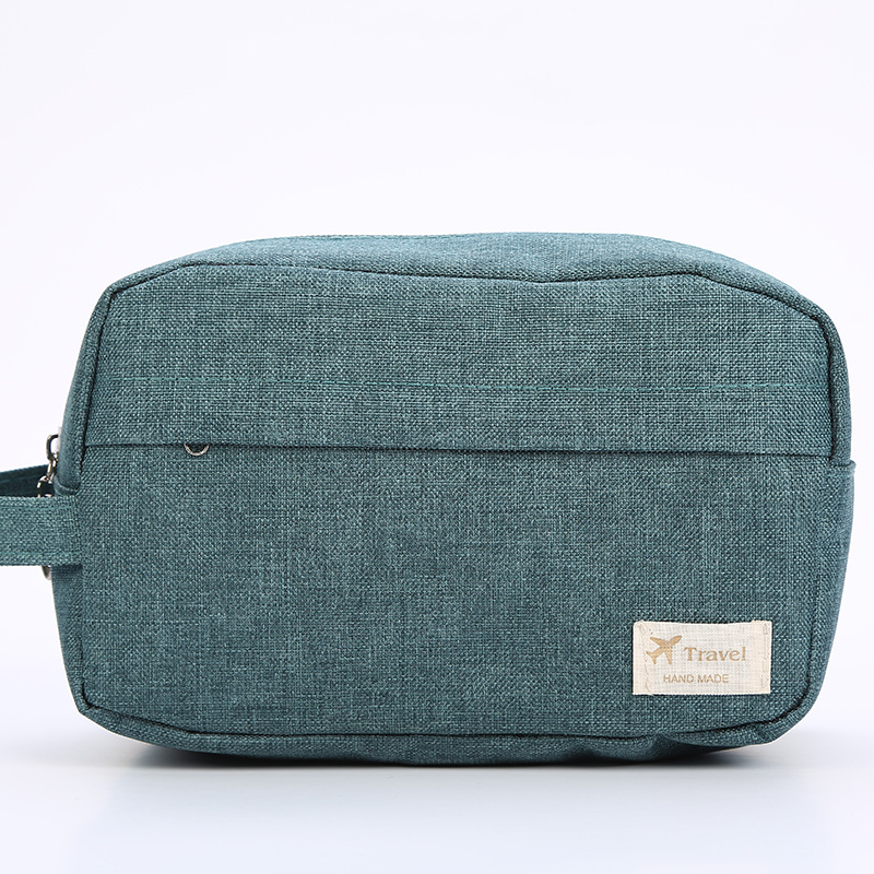 Customized Travel Cotton Makeup Bag Large Bag Pouch Man Canvas Cosmetic Bag