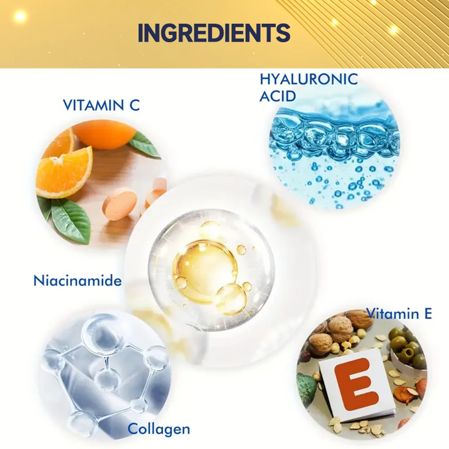 OEM/ODM Anti-Aging Skin Brightening Moisturizing Collagen Serum with Vitamin B5 Private Label Face Serum