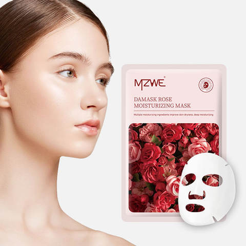 Vegan Organic Lemon Facial Sheet Mask Cosmetics Factory Whitening Hydrating Natural Organic VC Beauty Face Mask