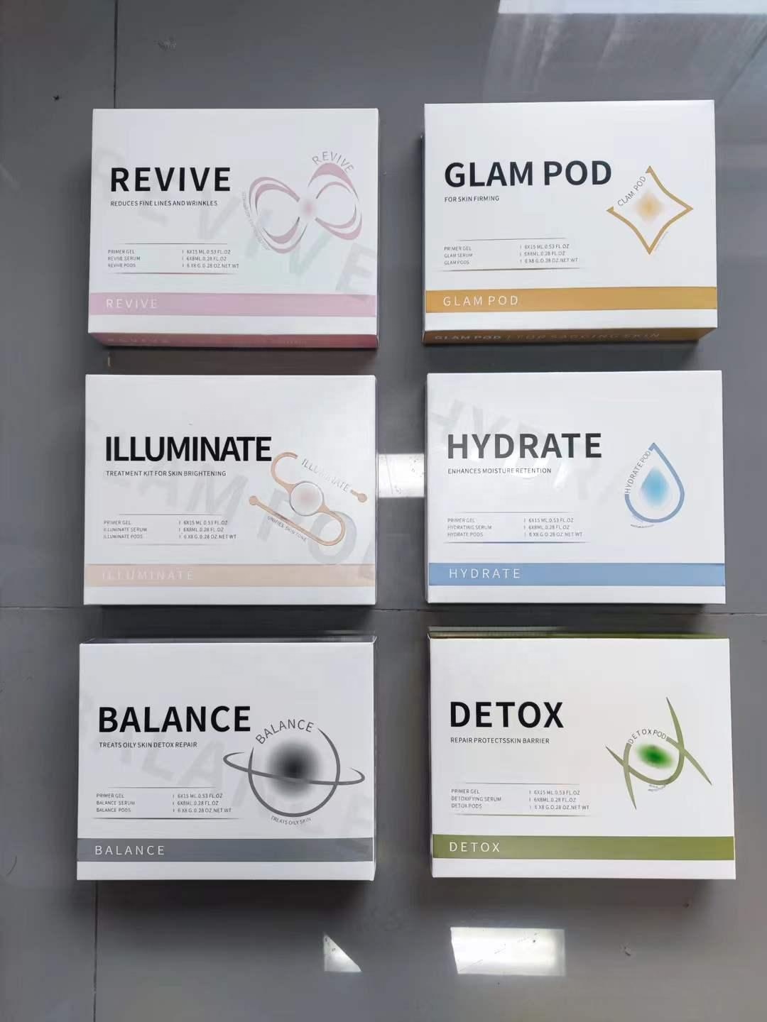 Pod Oxygenation Kit Anti Aging Skin Rejuvenation Cream Balance Serum Kit Pods For Co2 Oxygen Bubble Facial