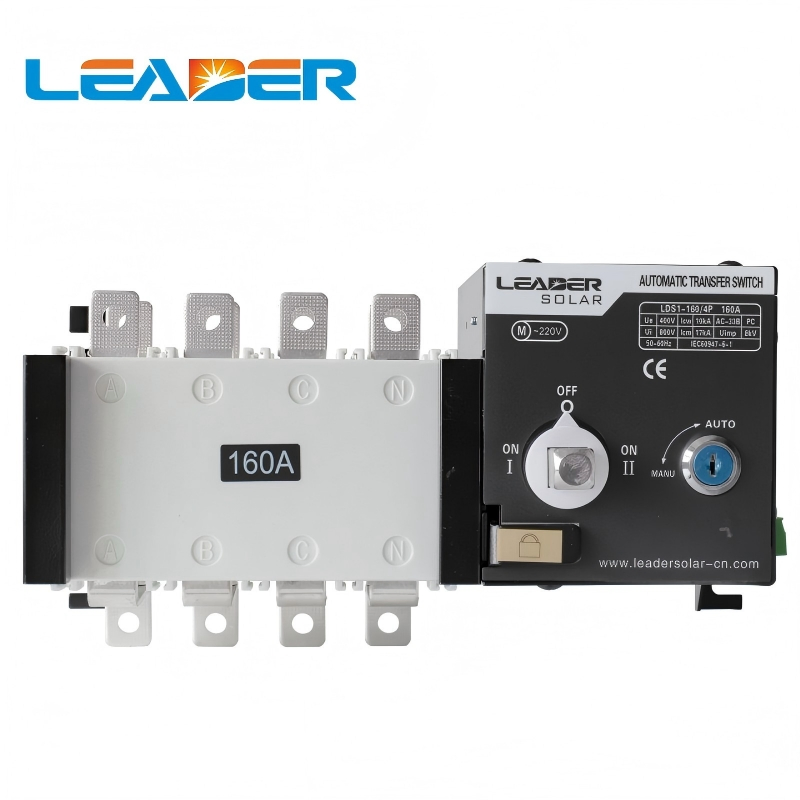 4p ATS 630A Interruptor de Transferencia Automático de Doble Potencia Inteligente para Protección contra Incendios de Generador