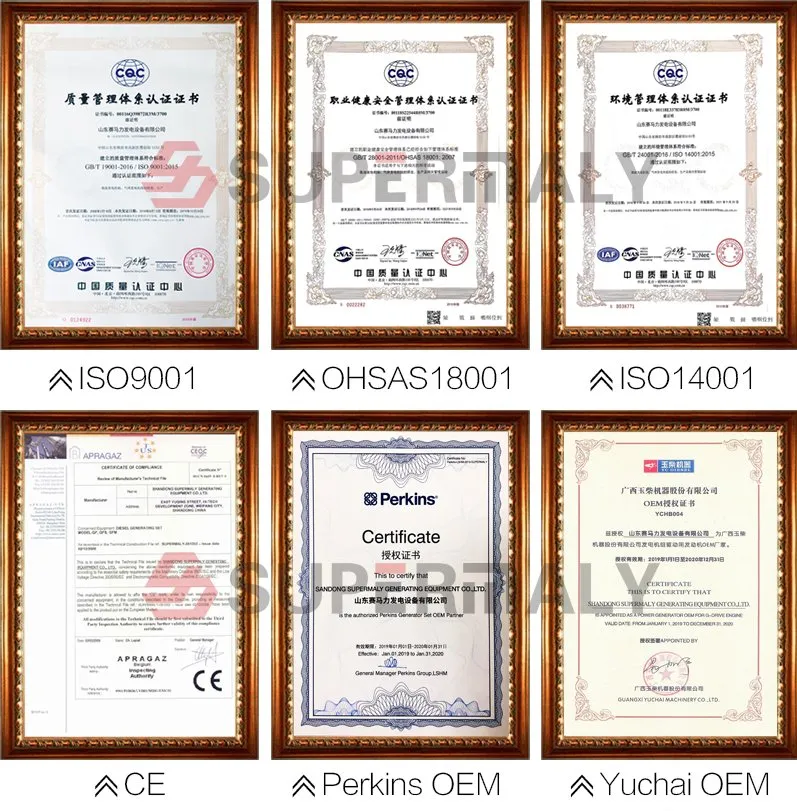 Generador Diesel de Contenedor Abierto/Silencioso Yuchai Prime Power 400kw 500kVA