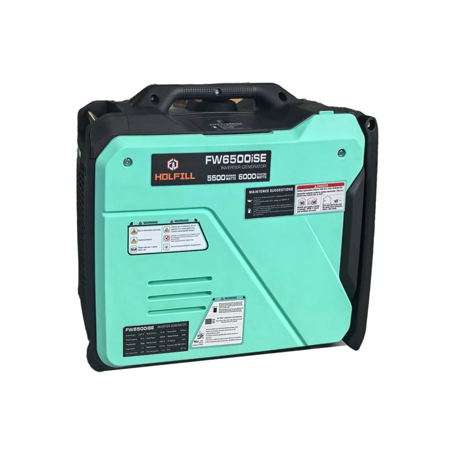 Generador Inversor de Potencia Silencioso para Casa de Combustible Doble Gasolina/LPG Eléctrico 5000W 5kw 5.25kw