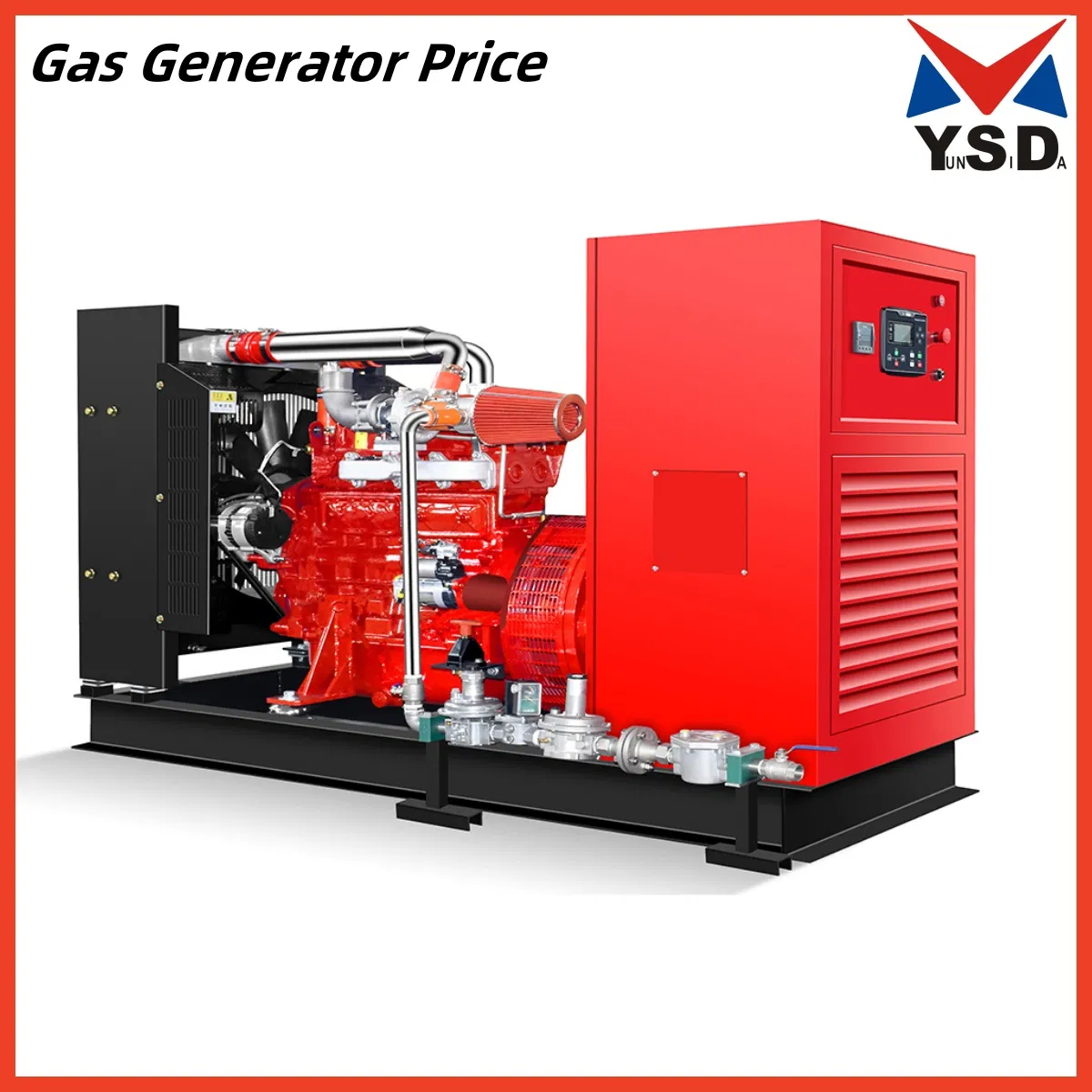 Alta Calidad 50Hz 1500rpm Turbina de Doble Combustible Diésel Hidrógeno Nitrógeno 90kw Motor de Potencia AC Commins Ysd Generador de Biogás Conjunto Generador de Biomasa