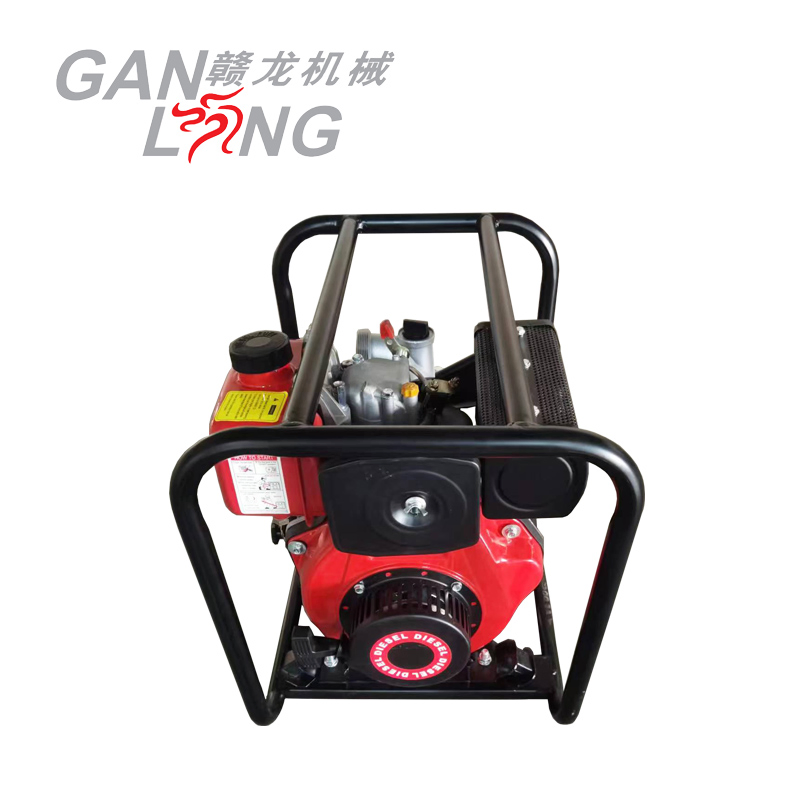 4 Pulgada 6 Pulgada 5HP Conjunto de Bomba de Agua Portátil de Motor Diesel, 10 HP Bomba de Agua Móvil para Riego Agrícola