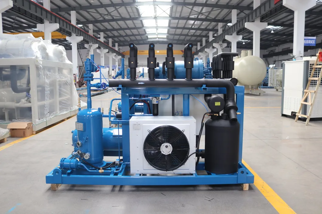 Equipo de refrigeración para la cadena de frío con compresor de tornillo Frascold