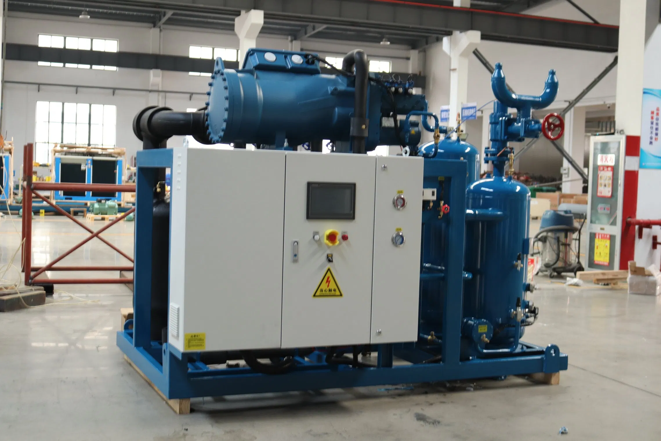 Equipo de refrigeración para la cadena de frío con compresor de tornillo Frascold