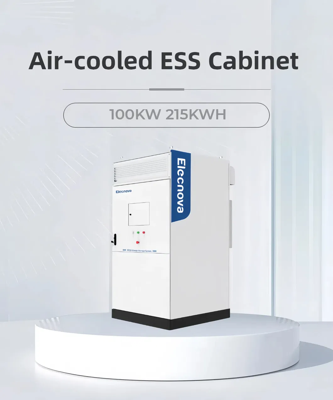 Sistemas de Almacenamiento de Energía de Batería de Respaldo de Generador de Aire de Litio Comercial Industrial LiFePO4 Solar PV 215kwh