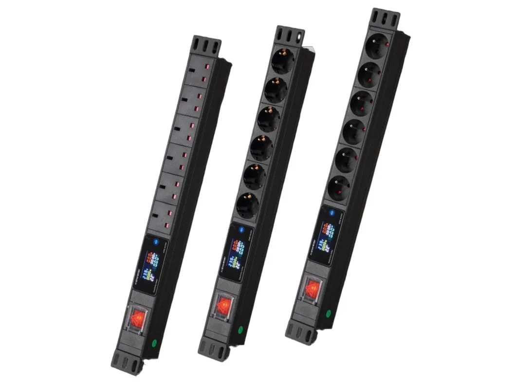 Monitoreo y Control Remoto Inteligente Medidor LCD PDU Personalizable 63A Unidad de Distribución de Energía PDU Pesada