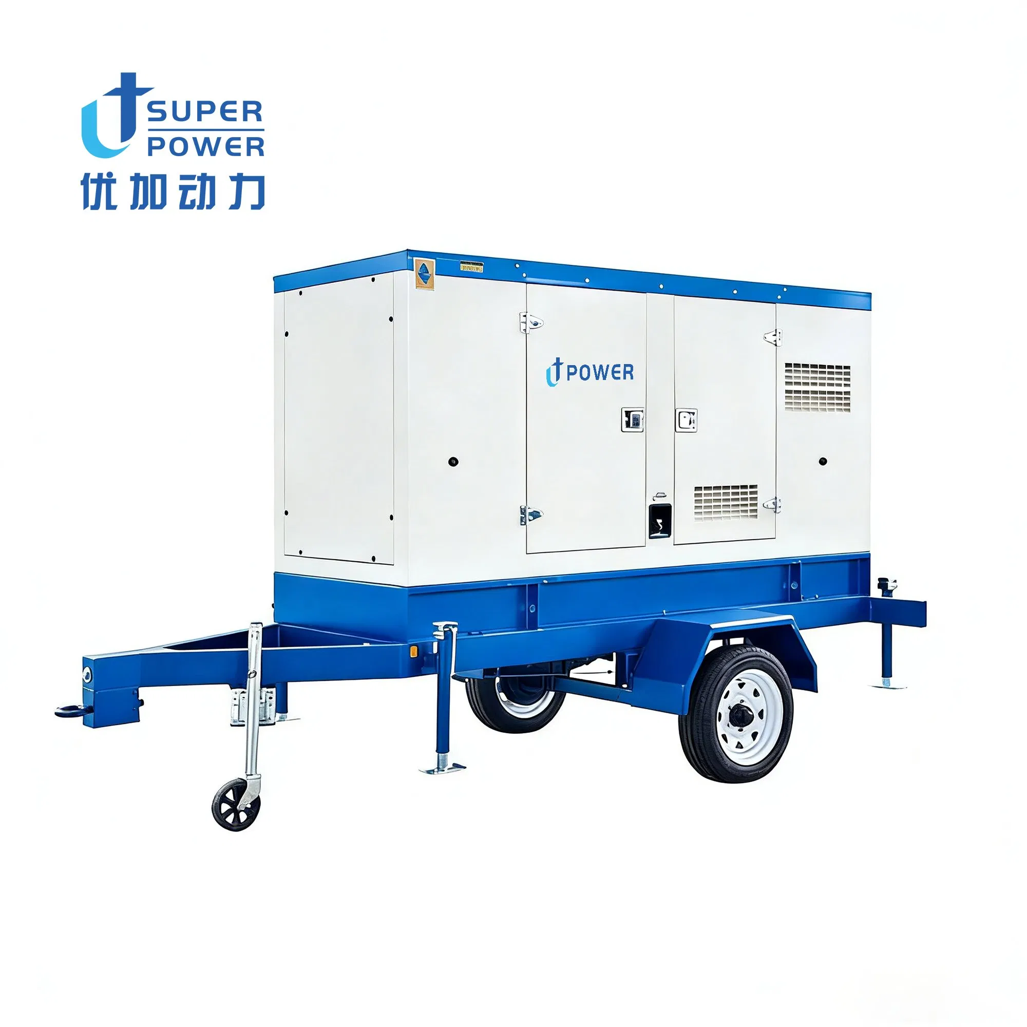 Generador Diesel Móvil Remolcable 50kVA 100kVA 400V 60Hz Generador Trifásico Montado en Ruedas para Suministro de Energía Temporal en Áreas Remotas