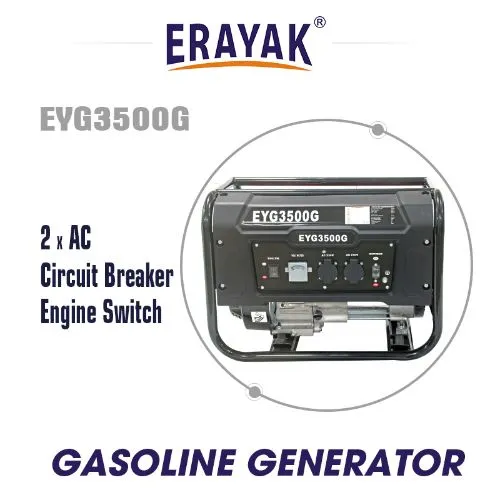 EYG3500G Generador de Luz de Poder Portátil 3kw Generador Eléctrico de Gasolina