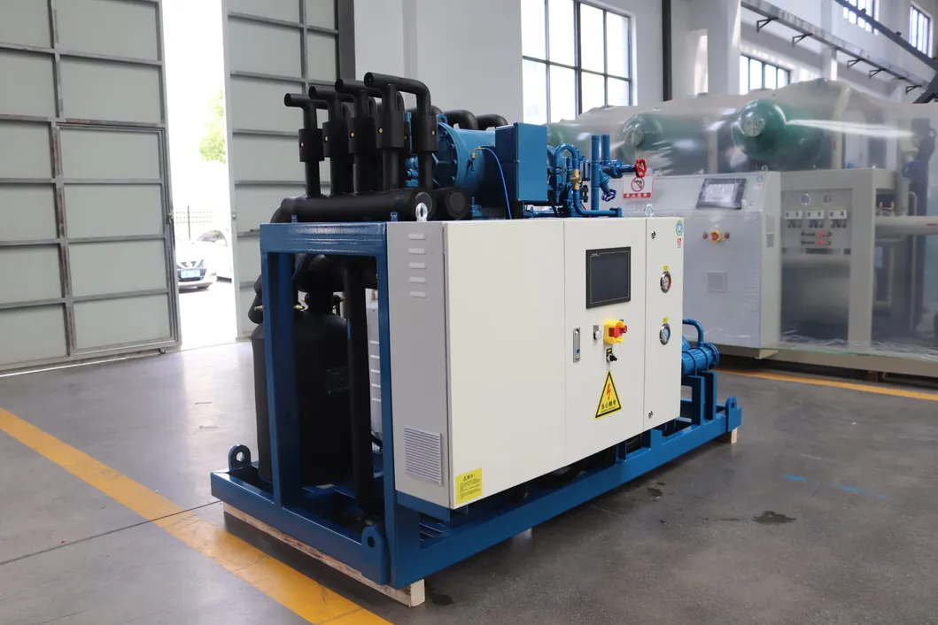 Equipo de refrigeración para la cadena de frío con compresor de tornillo Frascold