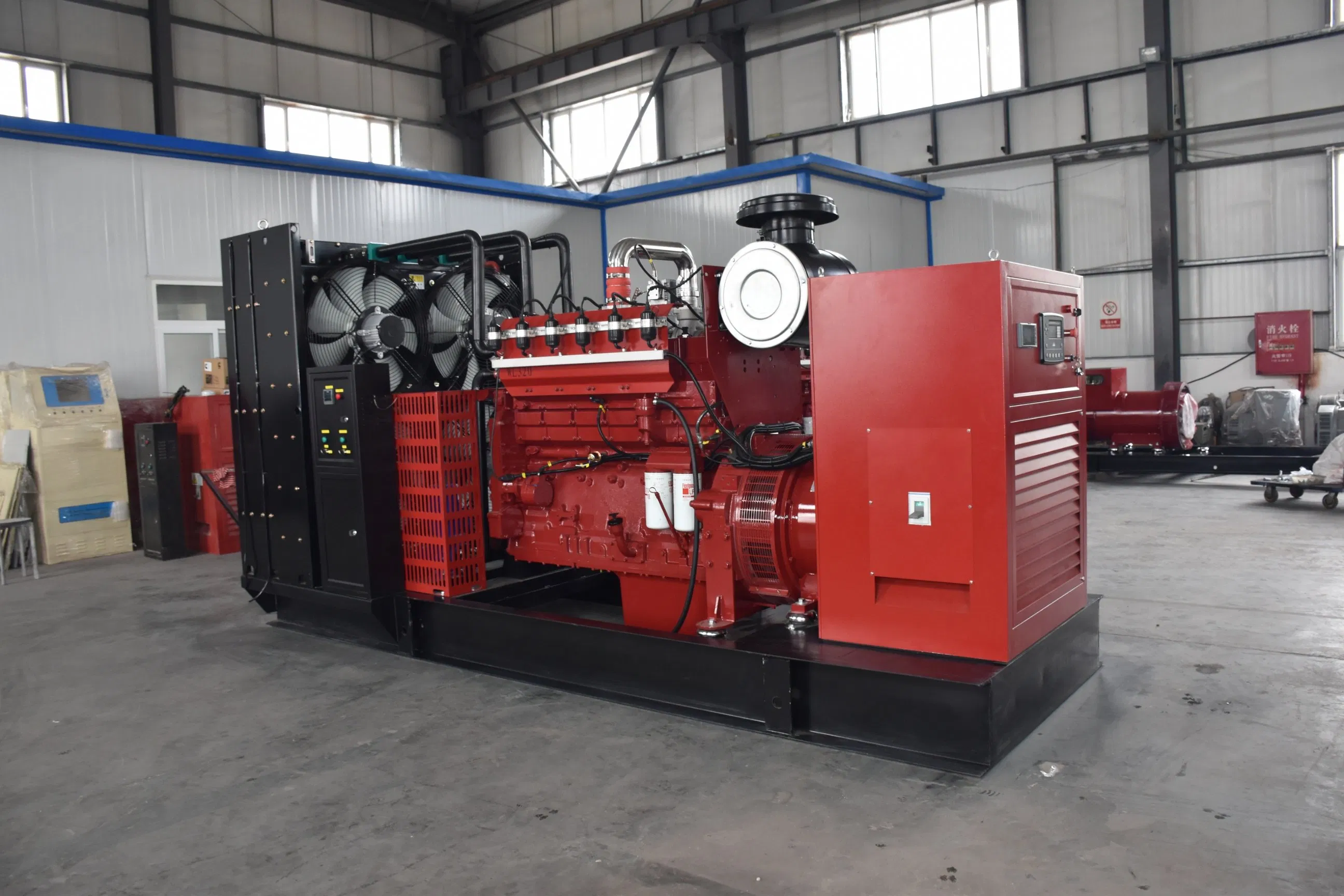 --350kw Generador de Genset de Doble Combustible de Buena Calidad Natural Biogás Biomasa/LPG/CNG/Propano Metano Hidrógeno Planta de Energía Gas de Sínteisis de Coke Gas de Madera