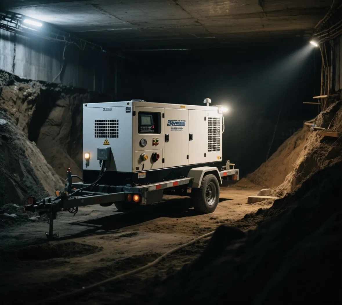 520kw El grupo electrógeno diésel silencioso remolcable es móvil, refrigerado por agua y de alta presión con riel común