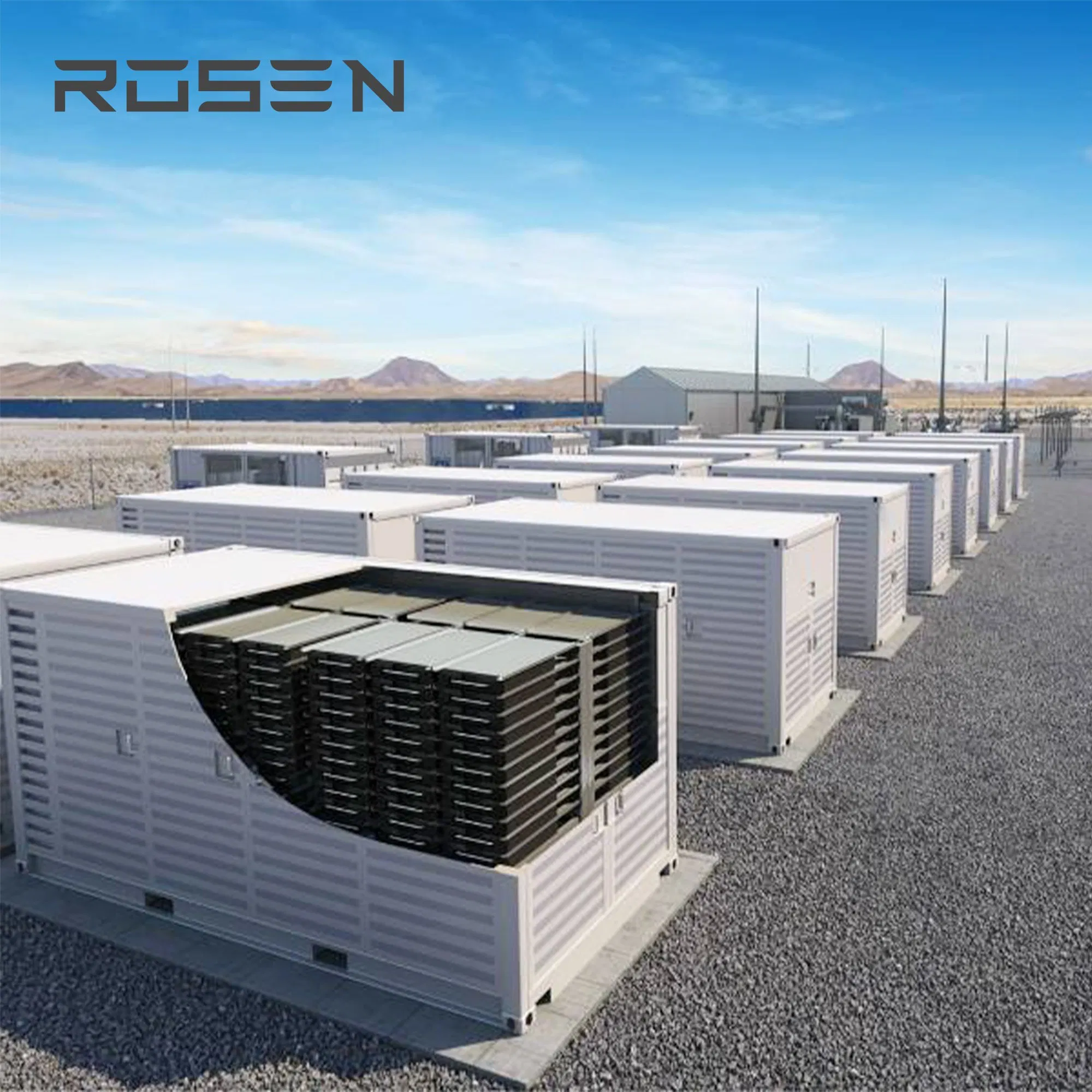 Sistema de Almacenamiento de Baterías para Uso Industrial de Respaldo Solar 1mwh Batería a Escala de Utilidad